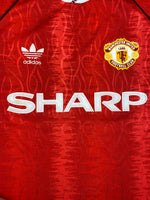 1990/92 Manchester United Home Shirt (L) 8.5/10