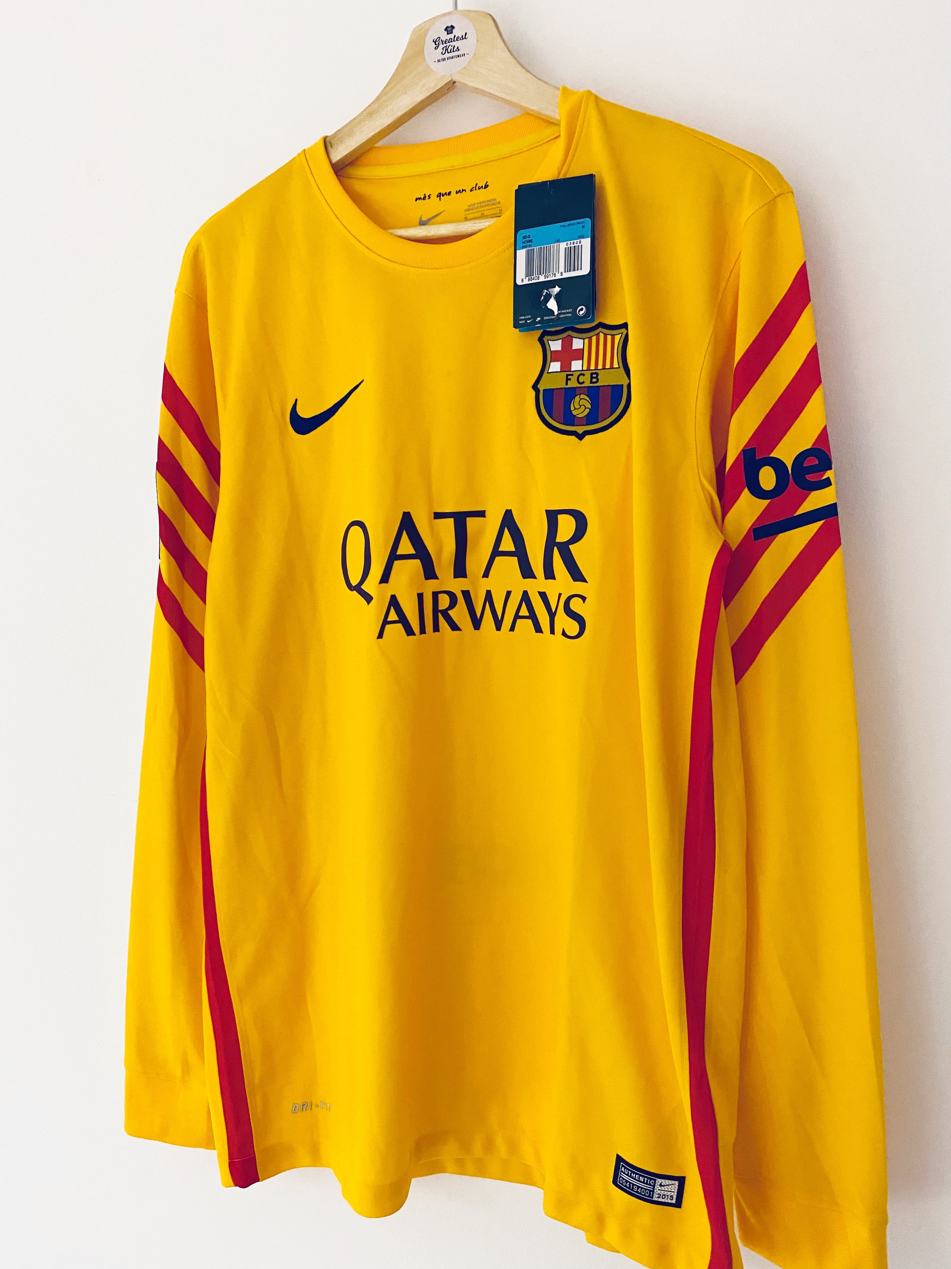 2015/16 Barcelona GK Shirt (M) BNWT