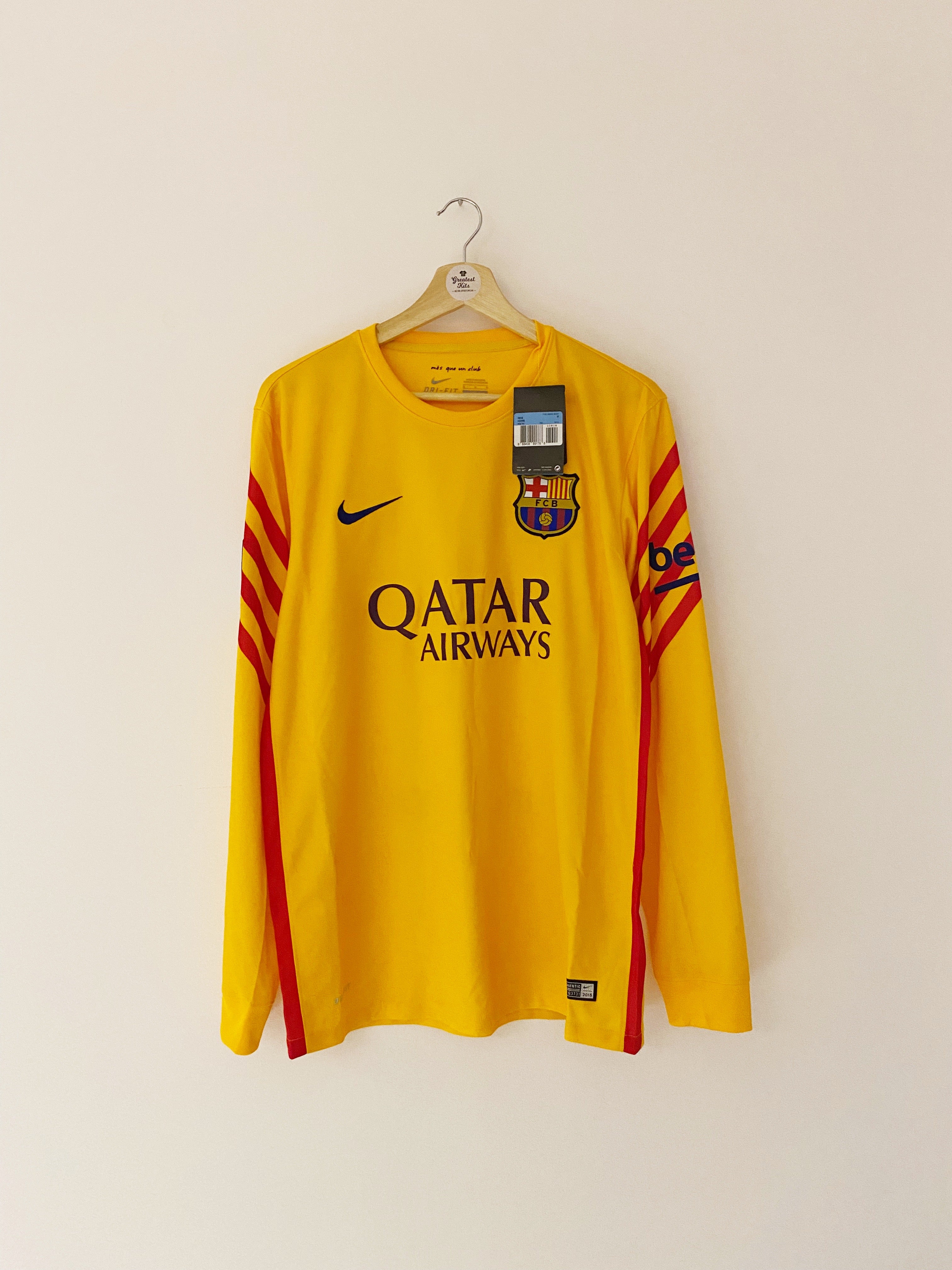 2015/16 Barcelona GK Shirt (M) BNWT