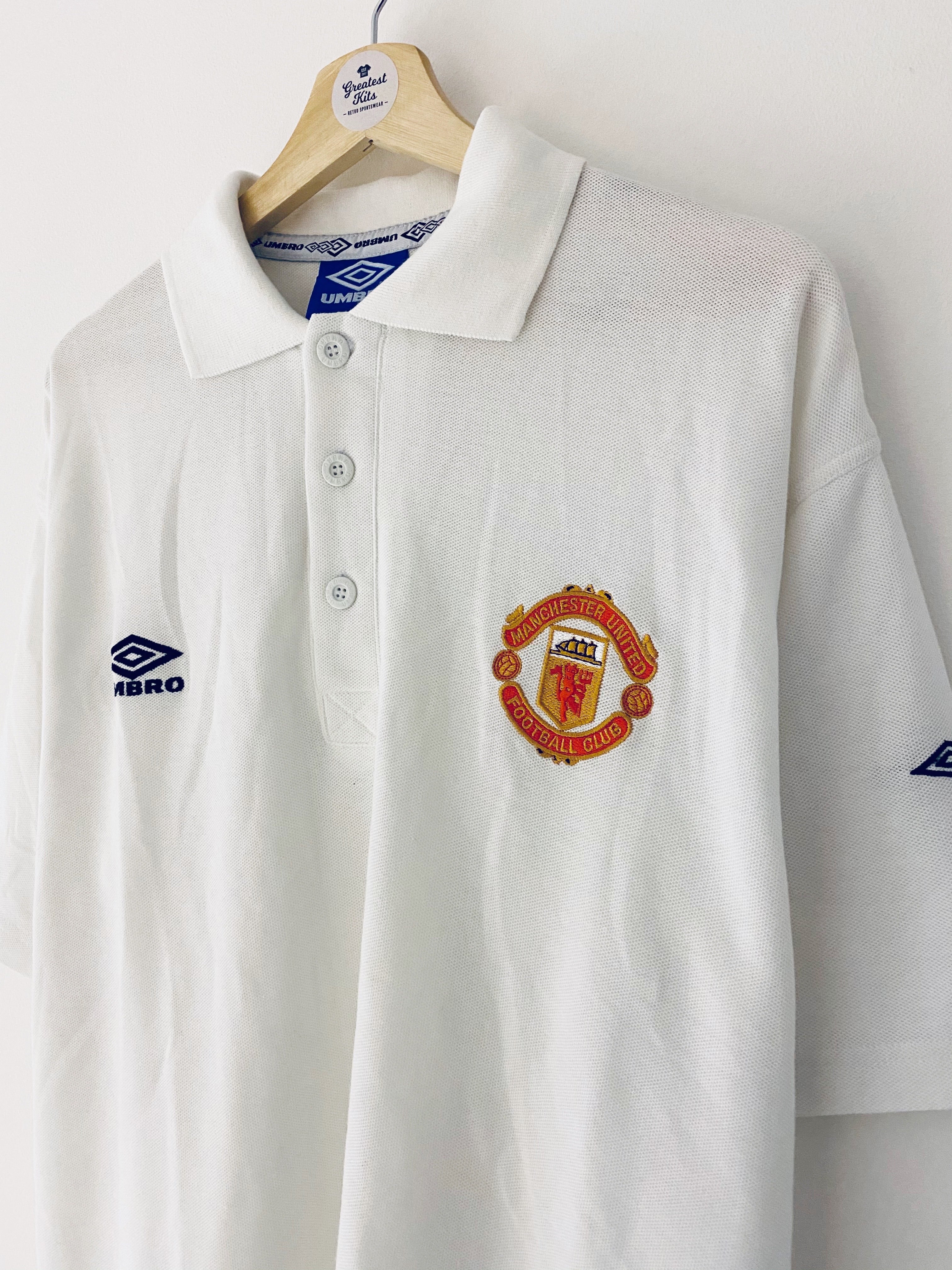 1998/99 Manchester United Polo Shirt (XL) 9/10