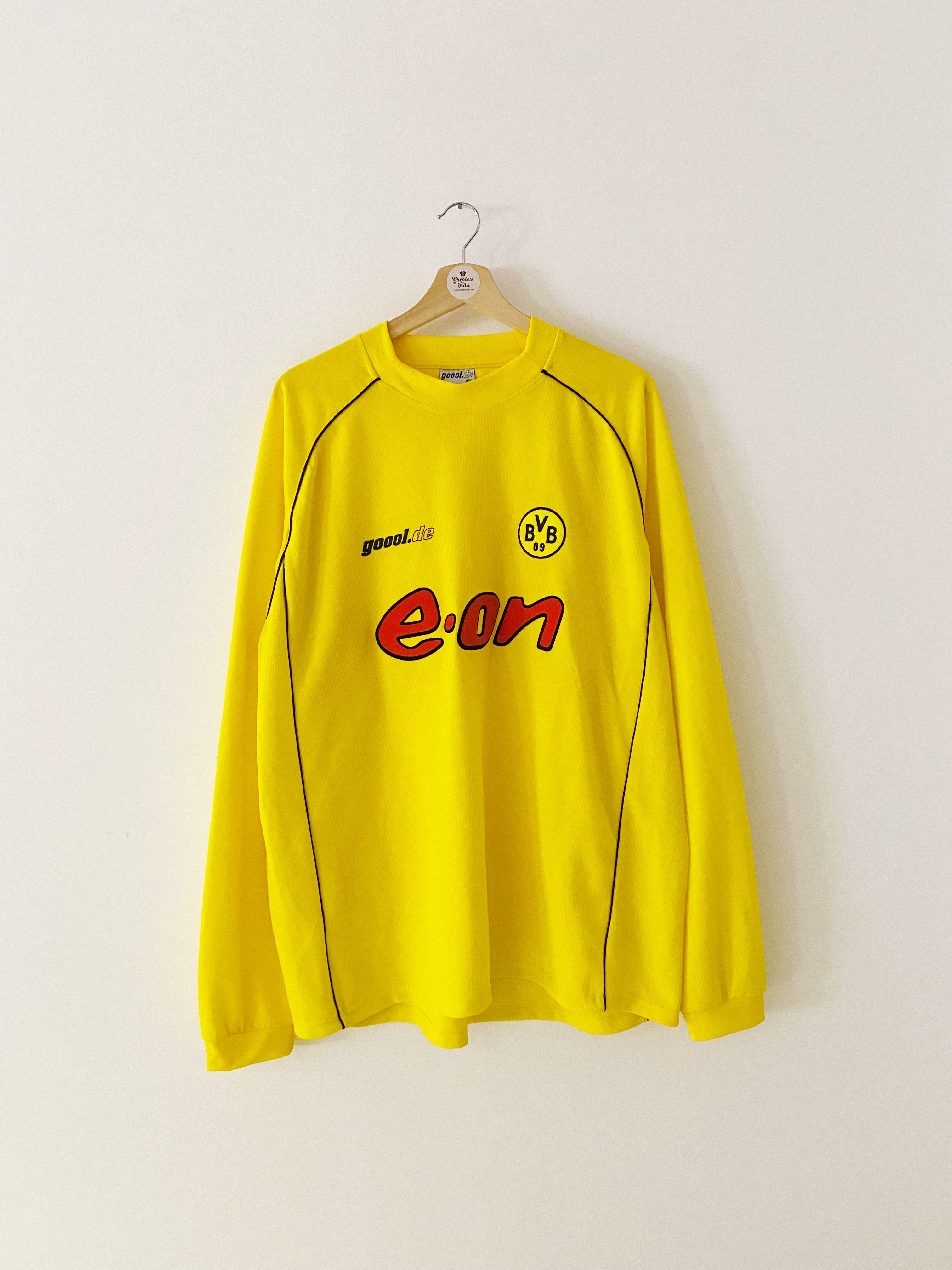 2001/02 Borussia Dortmund L/S European Home Shirt (XXL) 9/10