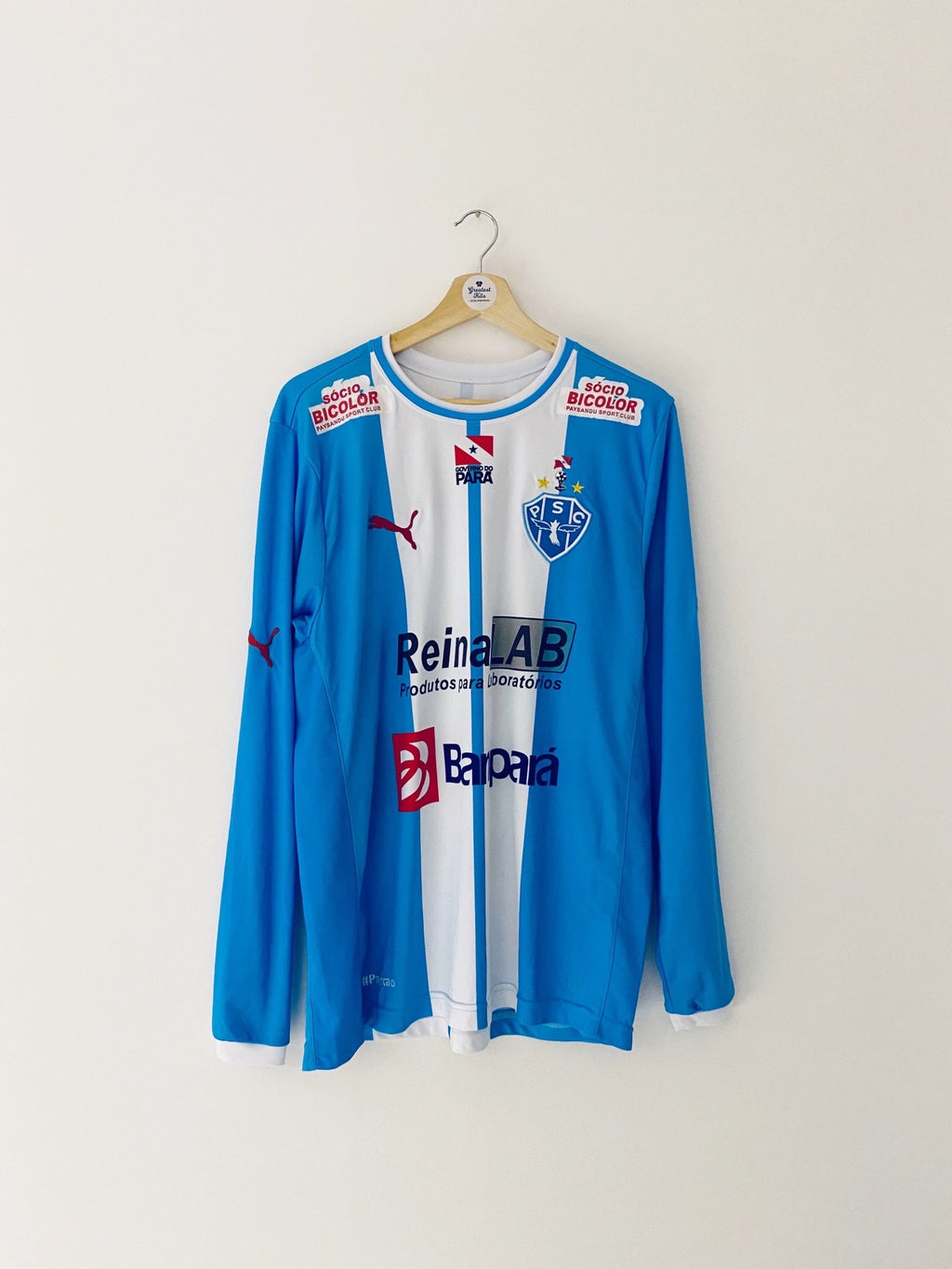 2013 Paysandu *Player Issue* Home L/S Shirt #4 (XL) 8.5/10