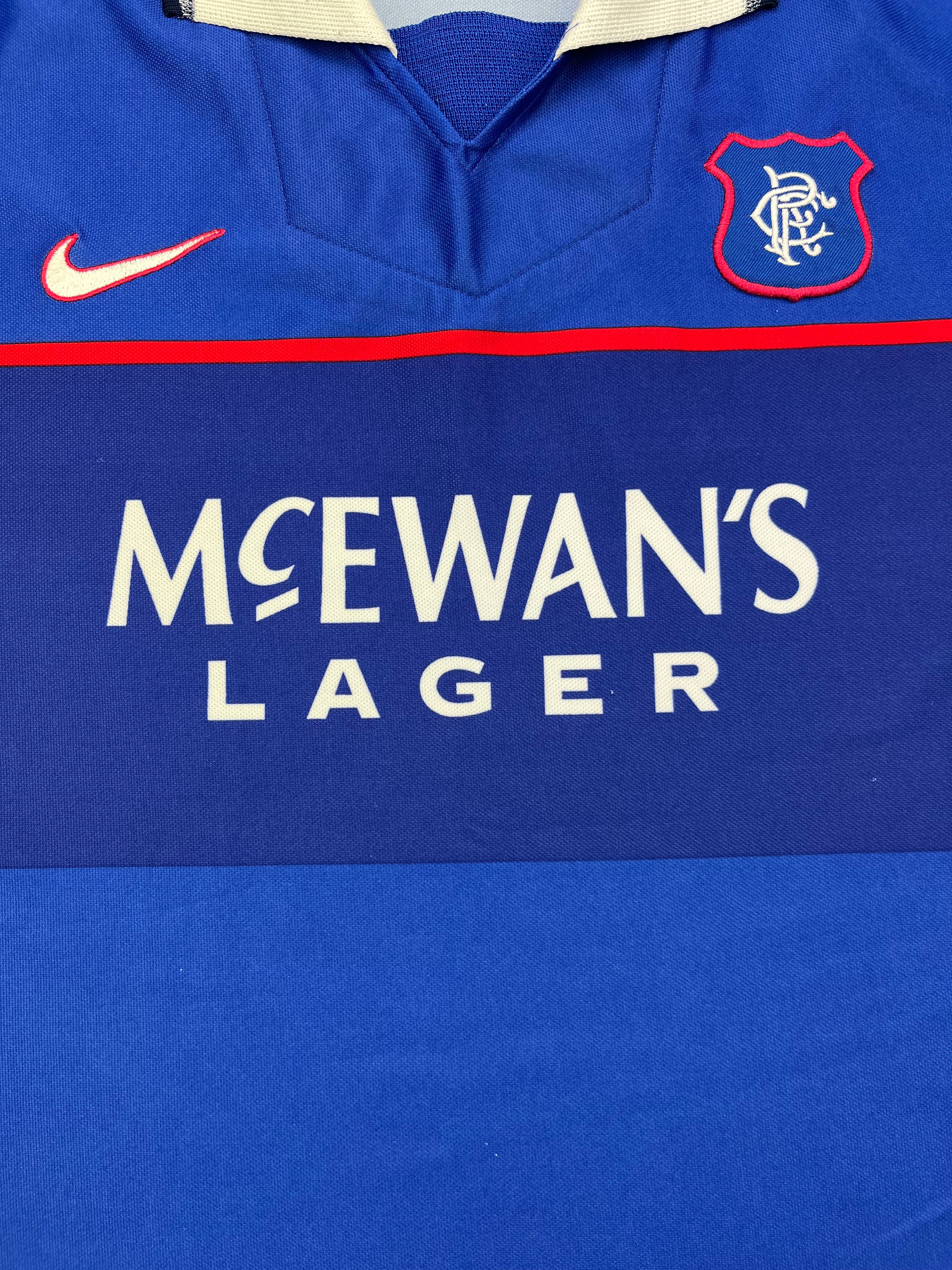 1997/99 Rangers Home Shirt (S) 9/10