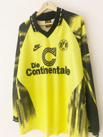 1992/93 Borussia Dortmund Home L/S Shirt #6 (Sammer) (XL) 9/10