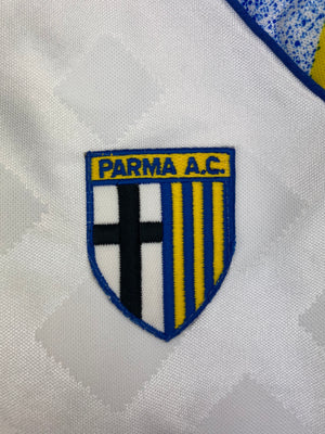 1995/97 Parma Home L/S Shirt Zola #10 (XXL) 9/10