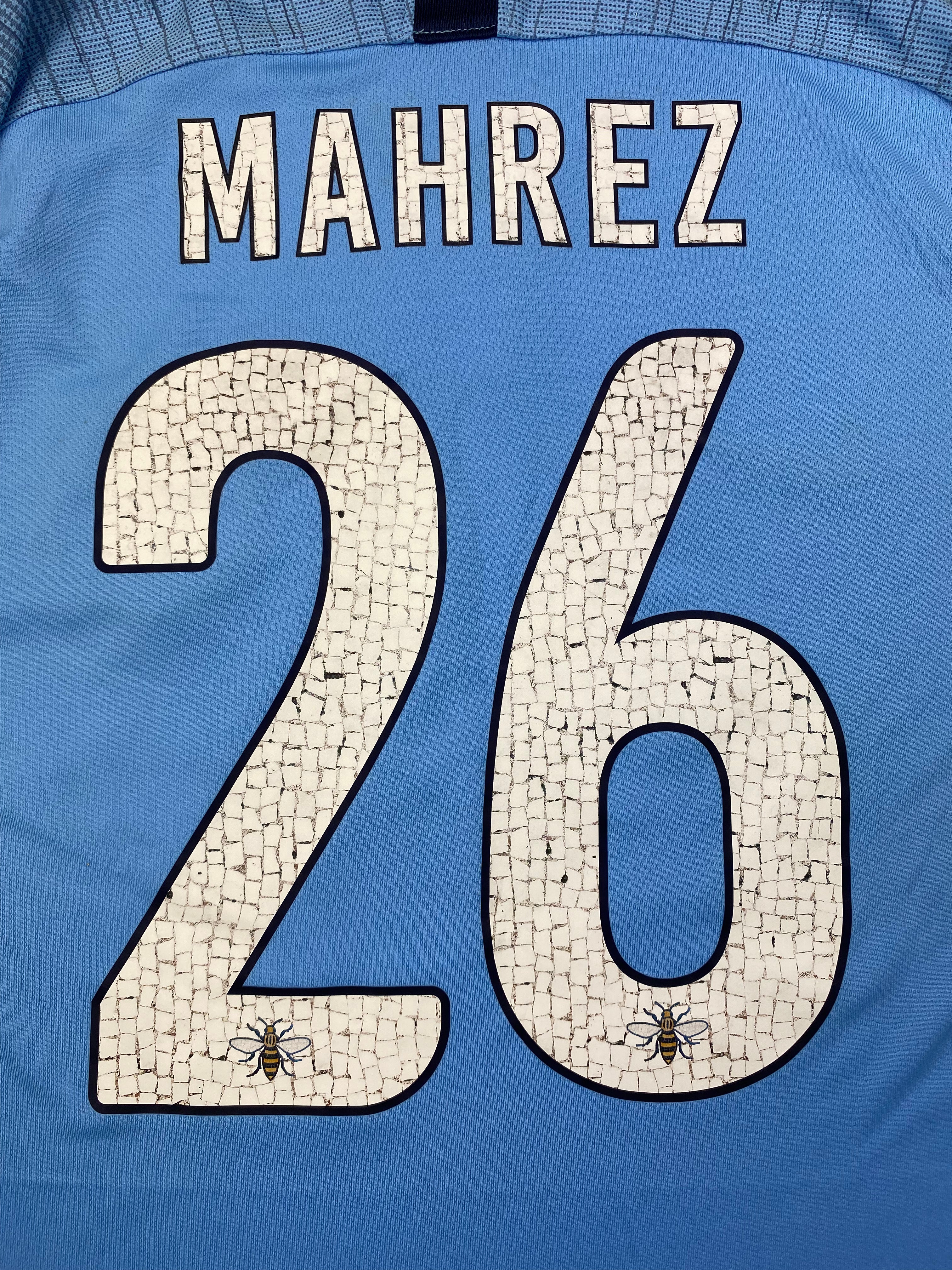 2018/19 Manchester City L/S Home Shirt Mahrez #26 (XL) 9/10